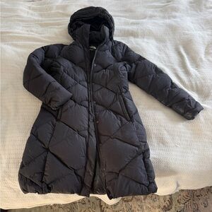 Women's Black Quilted north face coat